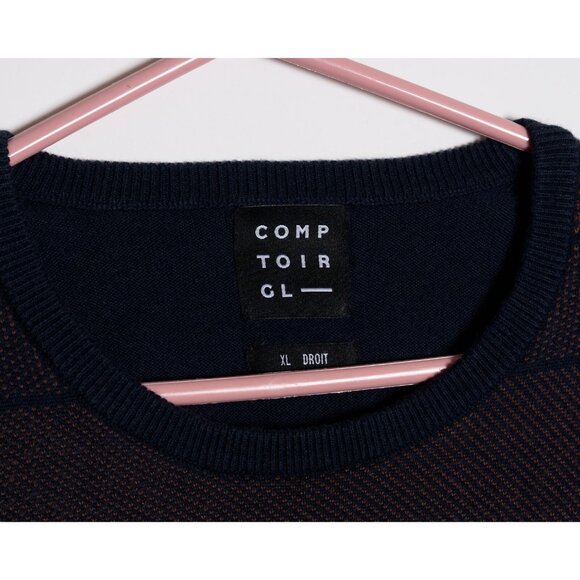 Comptoir GL Mens XL Sweater Blue Brown - Picture 4 of 7